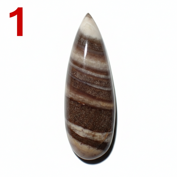 Zebra Jasper 30x10mm Pear Cut Cabochon