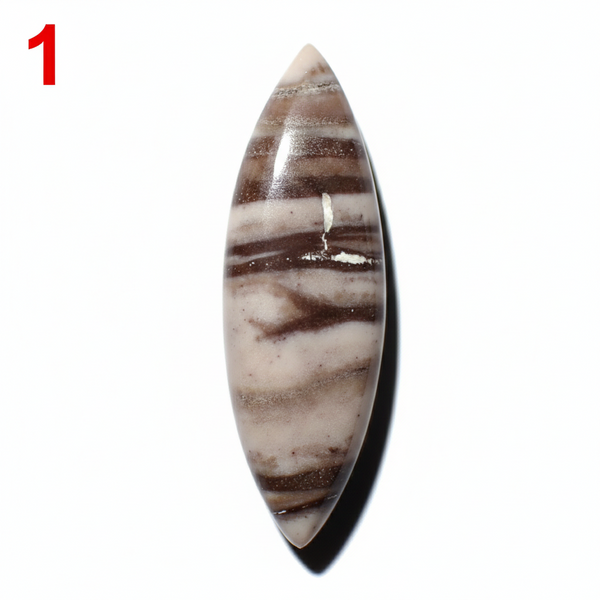 Zebra Jasper 30x10mm Marquise Cut Cabochon