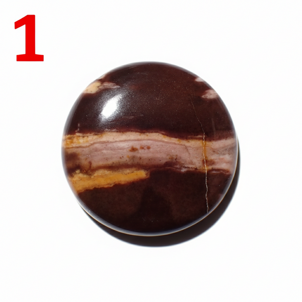 Zebra Jasper 20mm Round Cabochon