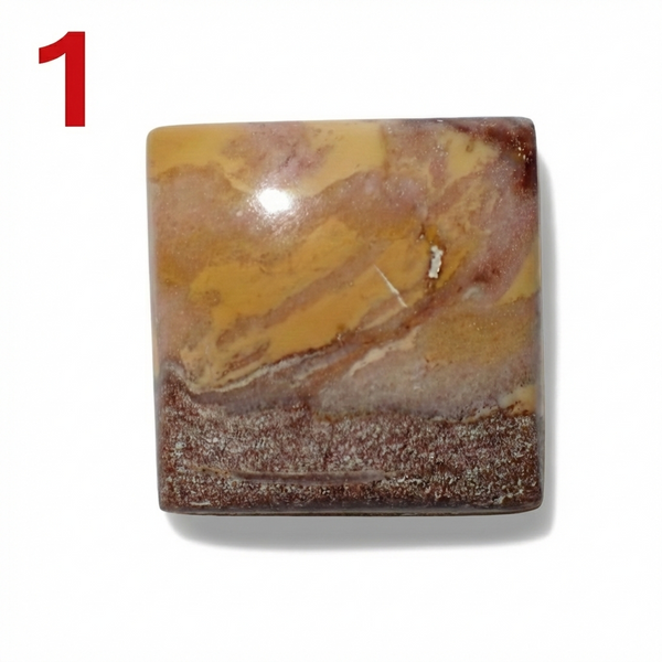 Zebra Jasper 15mm Square Cabochon