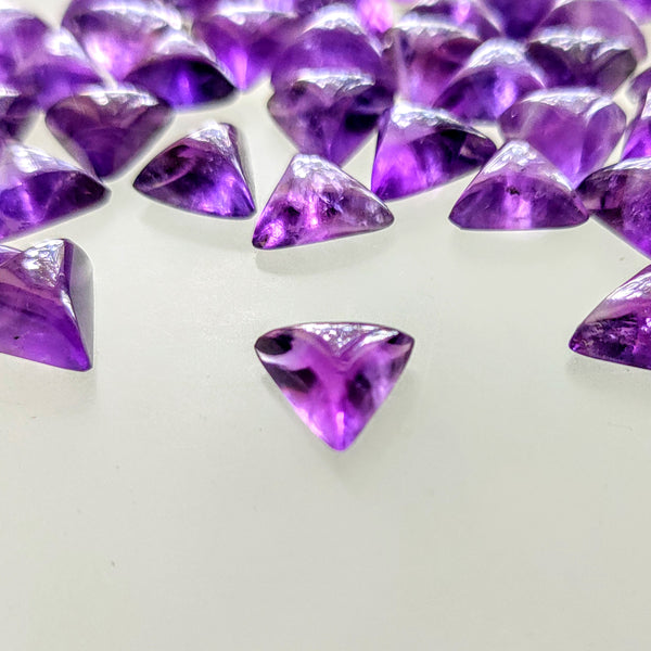 Amethyst 9mm Triangular Cabochon