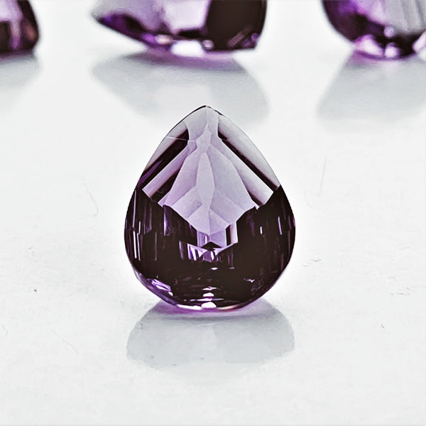 Amethyst 15x11mm Fantasy Pear Cut Gemstone