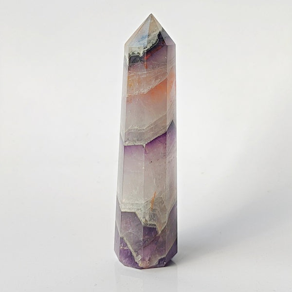 Amethyst Chevron 83x21x15mm Obelisk Gemstone Wand