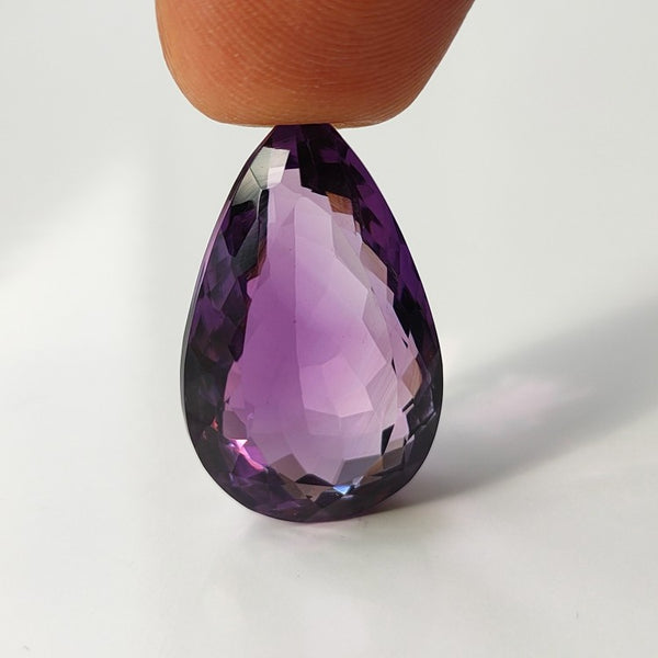 Amethyst 23x14mm Pear Cut Faceted Gemstone