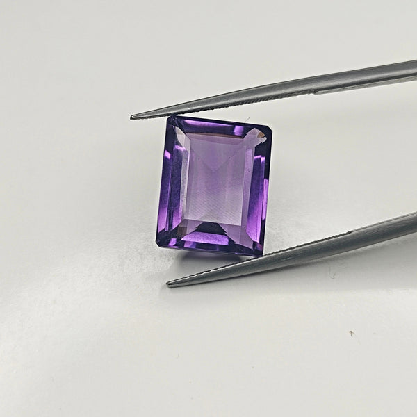 Amethyst 15x12mm Rectangular Faceted Gemstone