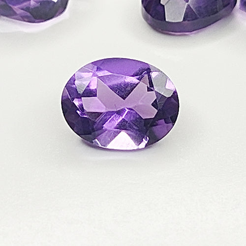 Amethyst 9x7mm Oval Faceted Gemstone