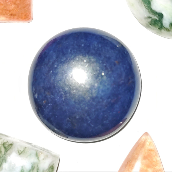 Blue Aventurine 20mm Round Cabochon