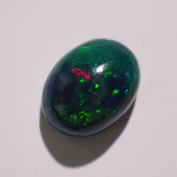 Black Opal 10.5x8mm Oval Cabochon