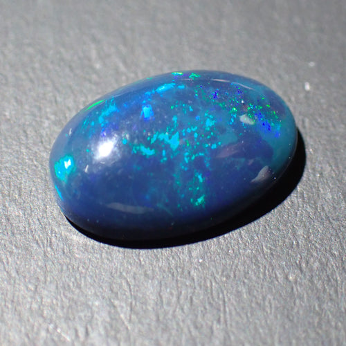 Black Opal 13x8.8mm Oval Cabochon