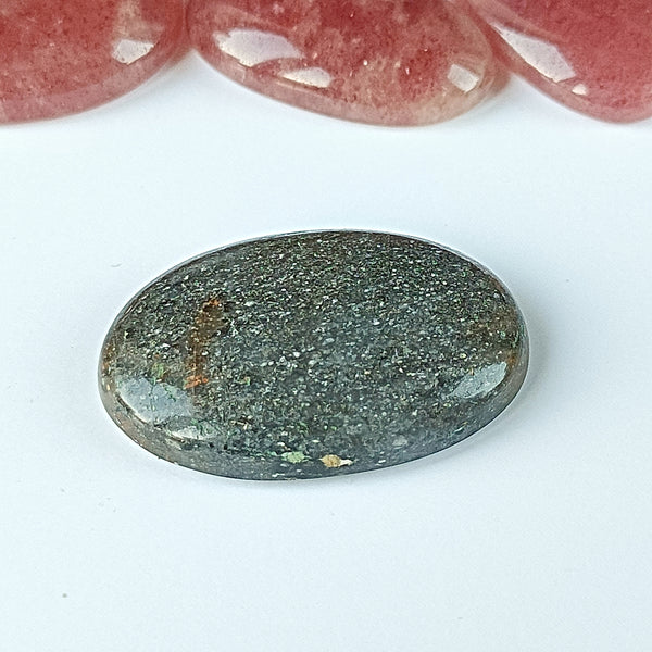 Black Sunstone 32x22mm Oval Cabochon
