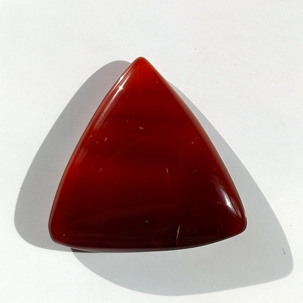Carnelian 26mm Triangular Gemstone Cabochon