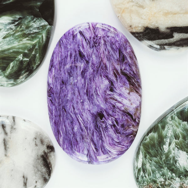 Charoite 41x28mm Oval Cabochon