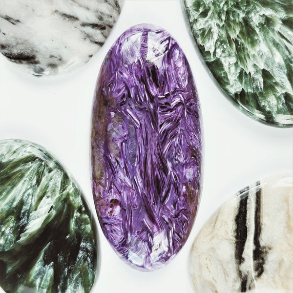 Charoite 52x24mm Oval Cabochon