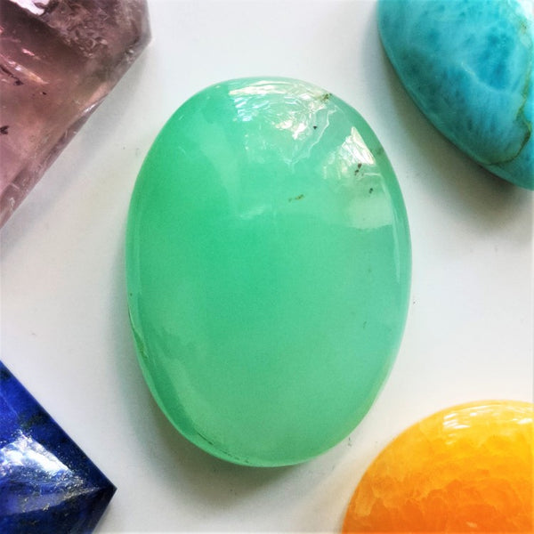 Chrysoprase 30x22mm Oval Cabochon