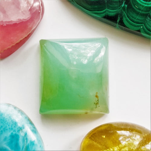 Chrysoprase 19x17mm Rectangular Cabochon