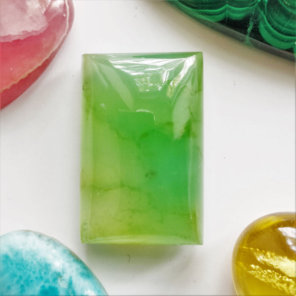 Chrysoprase 24x16mm Rectangular Cabochon