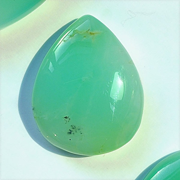 Chrysoprase 22x18mm Pear Cut Cabochon