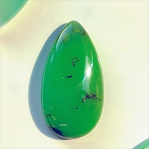 Chrysoprase 23x12mm Pear Cut Cabochon