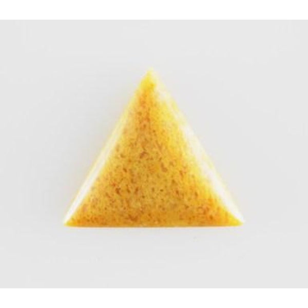 Yellow Jasper 22mm Triangular Gemstone Cabochon