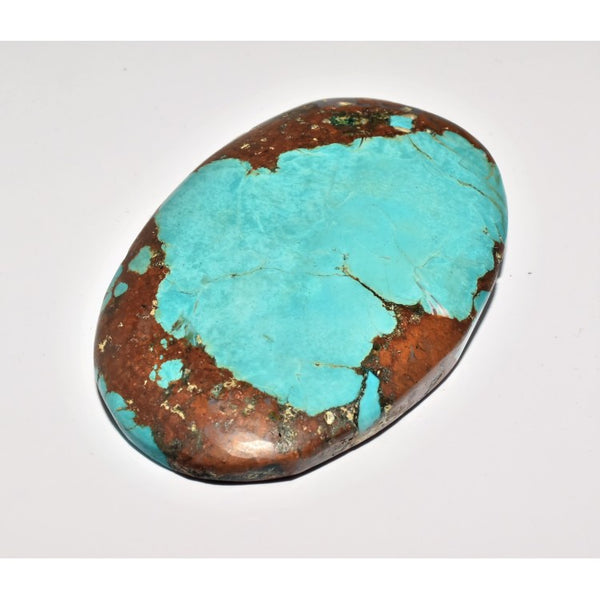 Turquoise (Rough Backed) 59x38mm Loose Oval Gemstone Cabochon