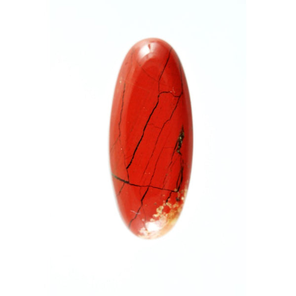 Red Jasper 20x8mm Oval Cut Gemstone Cabochon