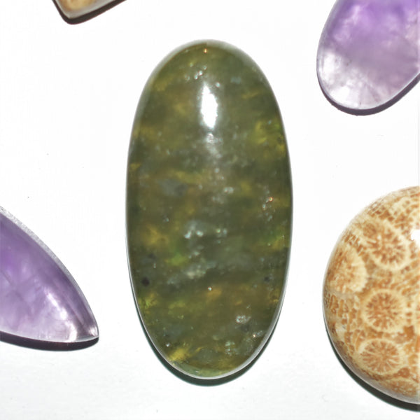 Vesuvianite 30x15mm Oval Cabochon