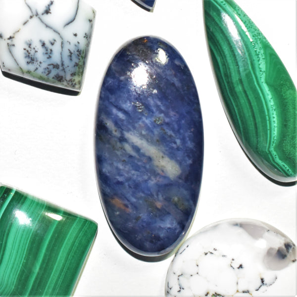 Sodalite 30x15mm Oval Cabochon