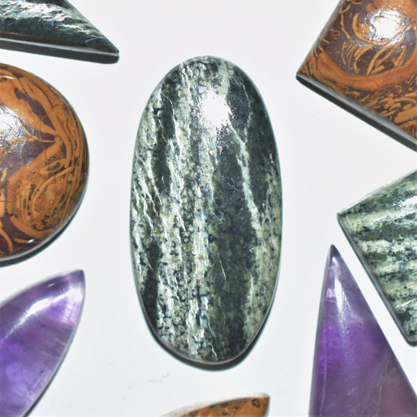 Swiss Green Opal 30x15mm Oval Cabochon