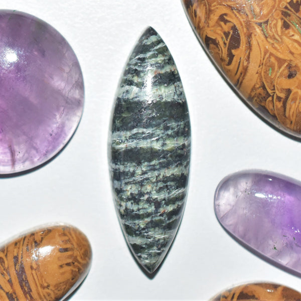 Swiss Green Opal 30x10mm Marquise Cut Cabochon