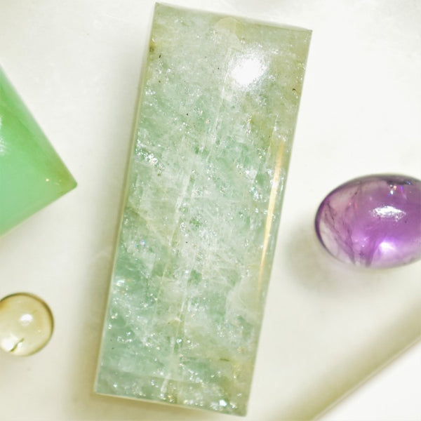 Aquamarine 50x20mm Rectangular Cabochon