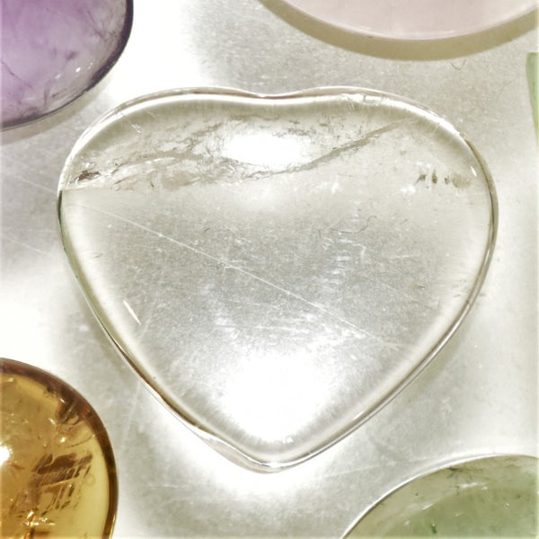 Quartz Crystal 22x20mm Heart Shaped Cabochon