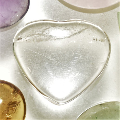 Quartz Crystal 22x20mm Heart Shaped Cabochon
