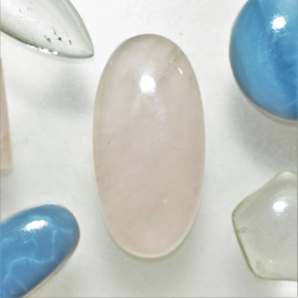 Rose Quartz 30x15mm Oval Cabochon