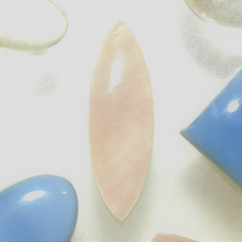 Rose Quartz 30x10mm Marquise Cut Cabochon