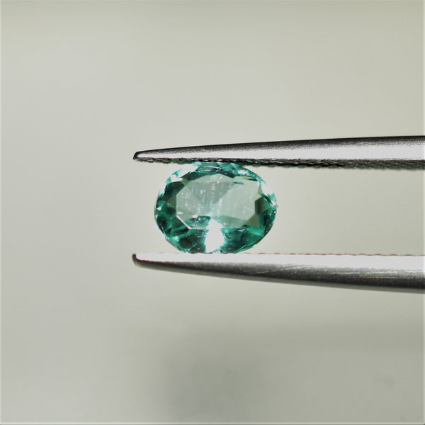 Emerald 6.5x5.2mm Oval Faceted Gemstone