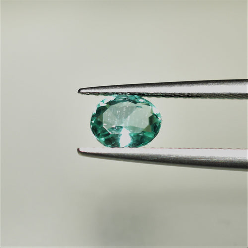Emerald 6.5x5.2mm Oval Faceted Gemstone