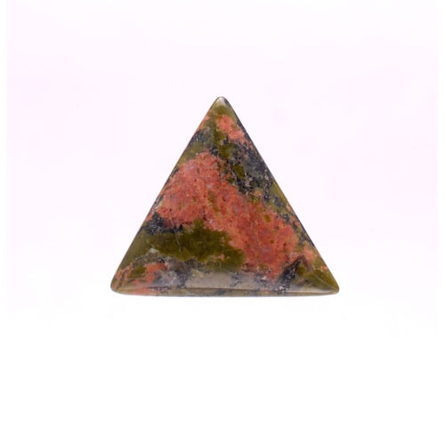 Unakite 22mm Triangular Gemstone Cabochon
