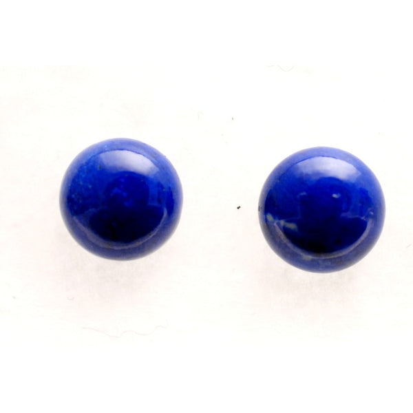 Lapis Lazuli 10mm Round Gemstone Cabochon Pair