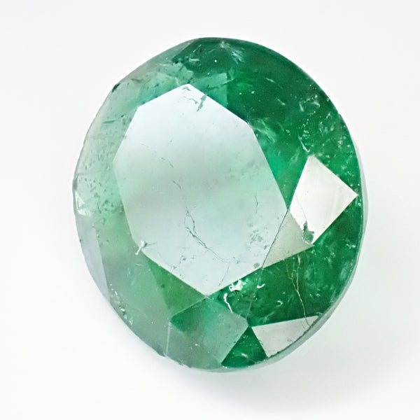 Emerald 9.2x7.6mm Oval Faceted Gemstone