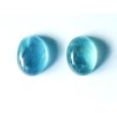 Fluorite 8x6mm Oval Gemstone Cabochon Pair