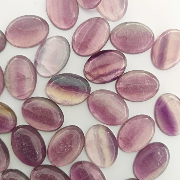 Fluorite 18x13mm Oval Gemstone Cabochon