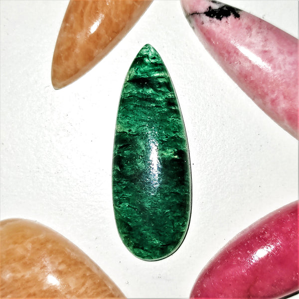 Green Aventurine 30x10mm Pear Cut Cabochon