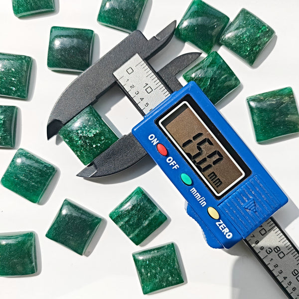Green Aventurine 15mm Square Cabochon