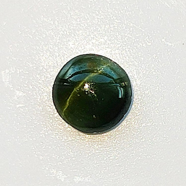 Green Cats Eye Diopside 6.5mm Round Cabochon