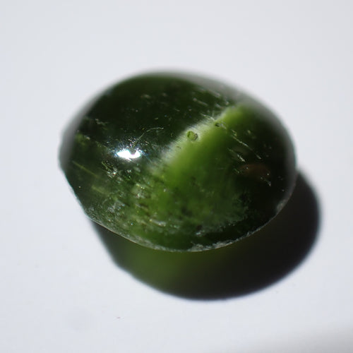 Green Cats Eye Diopside 6.3mm Round Cabochon