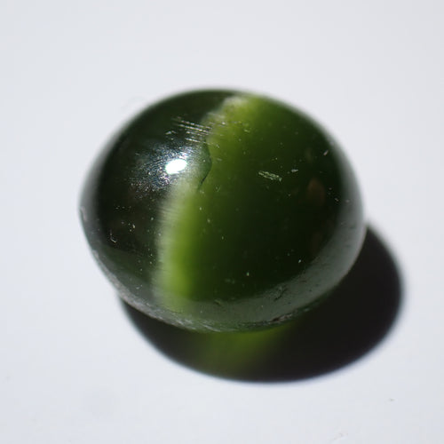 Green Cats Eye Diopside 6.8mm Round Cabochon
