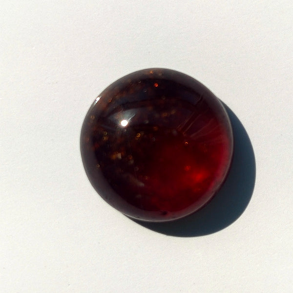 Hessonite Garnet 11mm Round Cabochon