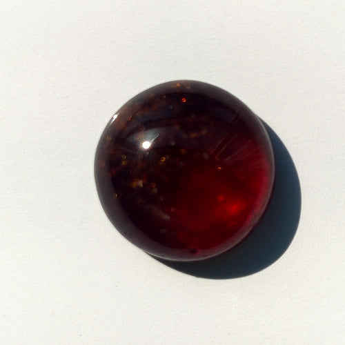 Hessonite Garnet 11mm Round Cabochon