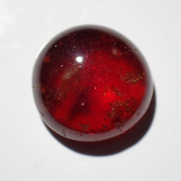 Hessonite Garnet 9mm Round Cabochon