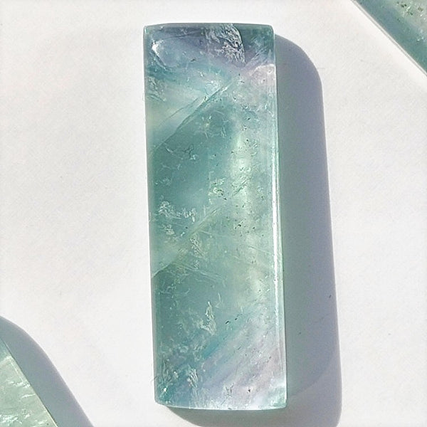 Fluorite 35x10mm Rectangular Gemstone Cabochon